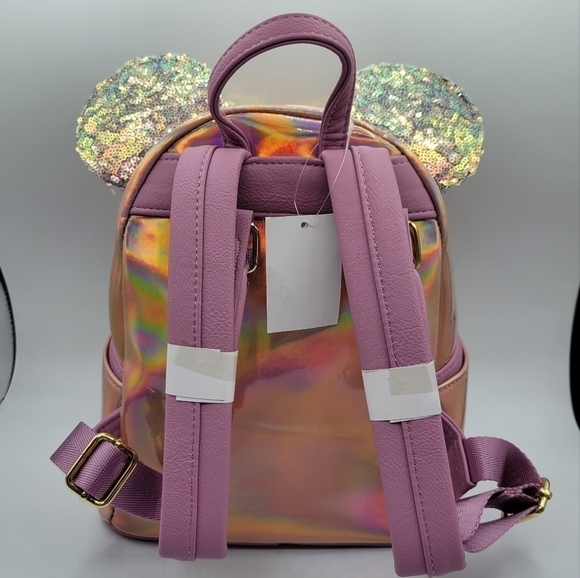 Loungefly Pink EARidescent Iridescent Disney Parks 50th Anniversary Backpack main image 6